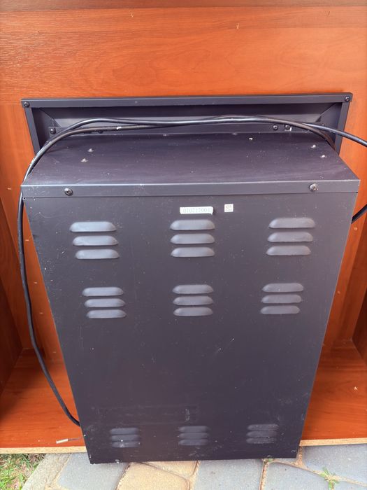 Drewniany kominek elektryczny