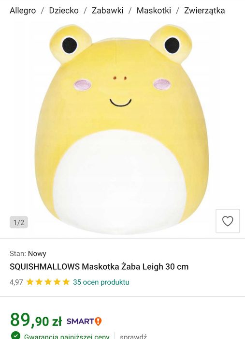 SQUISHMALLOWS Maskotka Żyrafa 30 cm