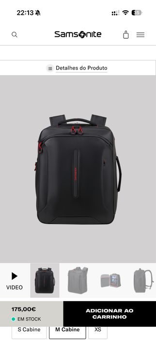 Mochila samsonite