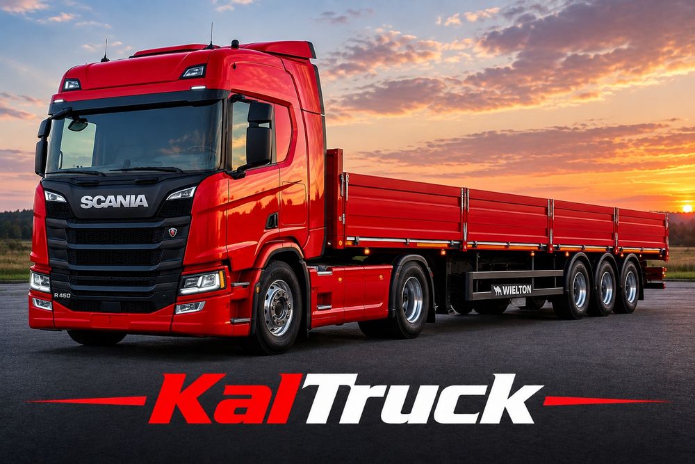 USŁUGI TRANSPORTOWE Naczepa platforma 13.6 m / Transport HDS /  Cała Polska