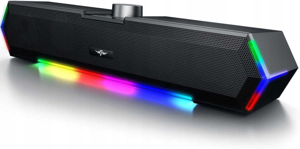 Głośniki komputerowe Bazivve V30 głośniki gamingowe RGB Soundbar