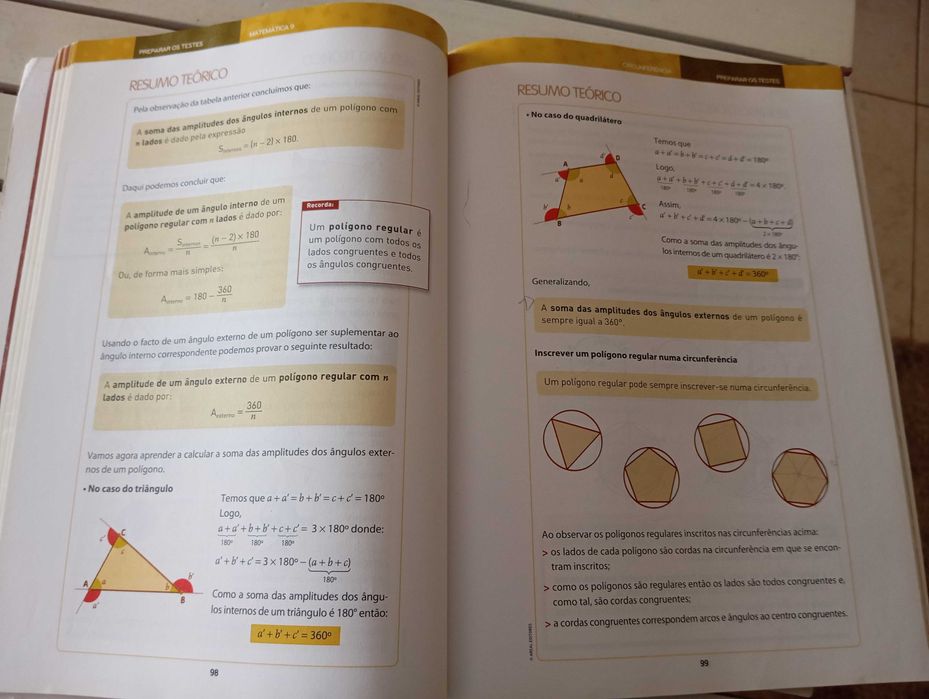 Preparar testes de matemática 9* ano