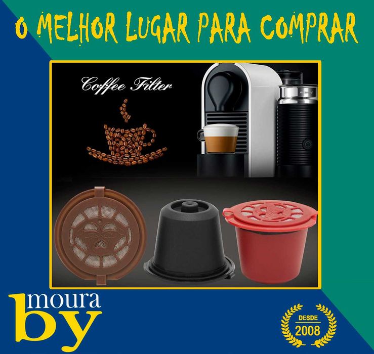 Café Nespresso 3 Cápsulas Recarregáveis Reutilizável