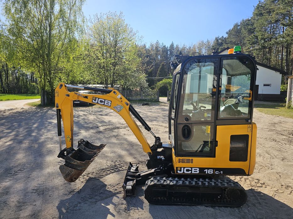 Minikoparka JCB 16C-1, rok 2022, 700mth, jak 8018, ec18  301.6