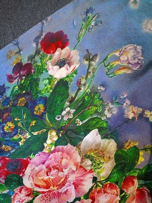 Розкішний палантин 100% шовк-сирець амбре 175х52 см