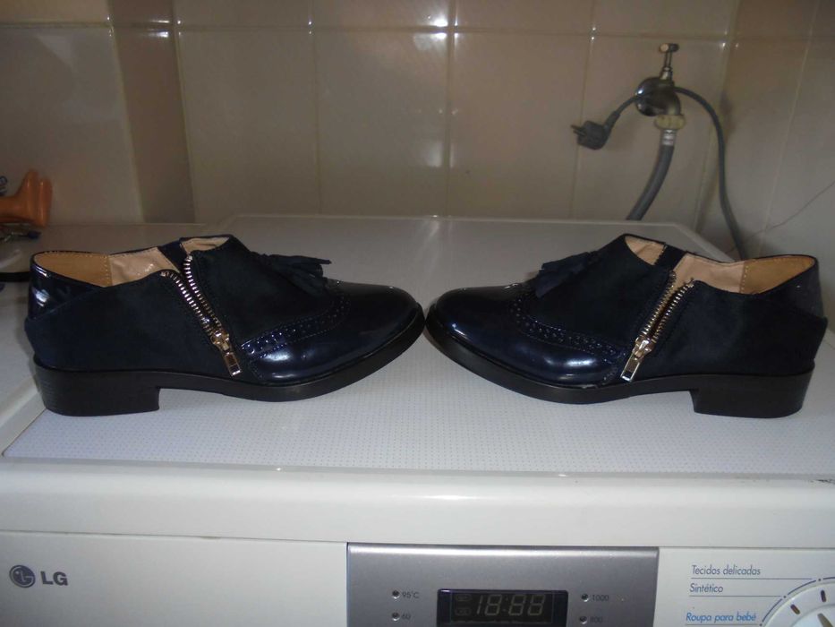 sapatos de senhora cor azul