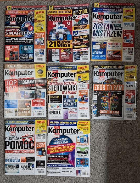 Kolekcjonerskie numery czasopisma Komputer Świat