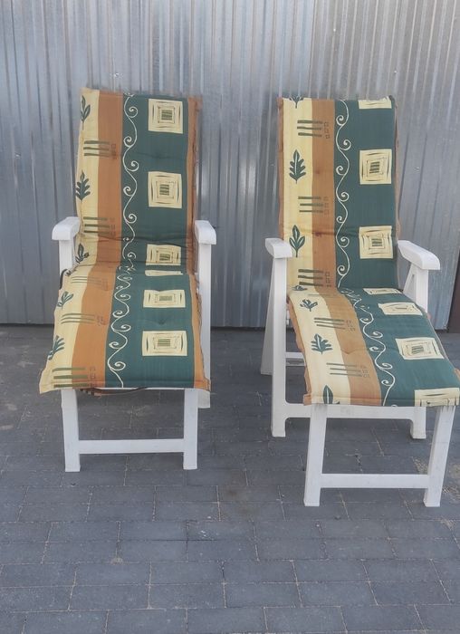 Leżaki składane z poduchami