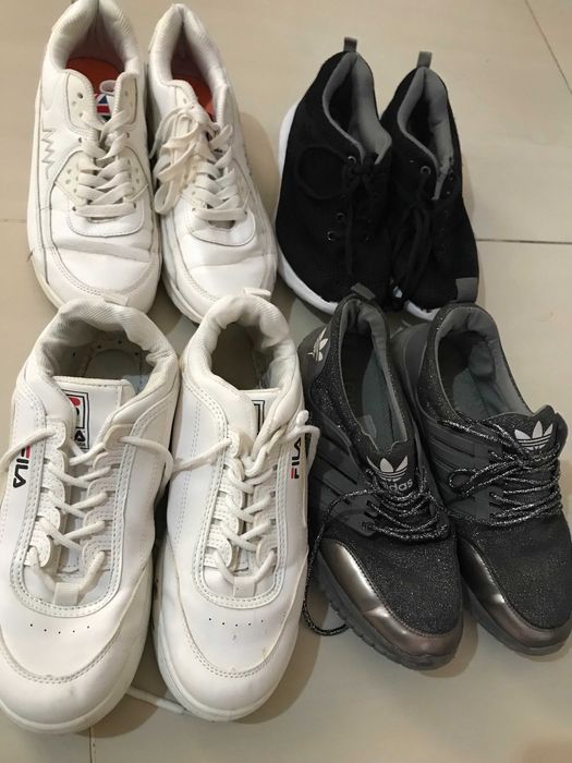 4 pares de sapatilhas