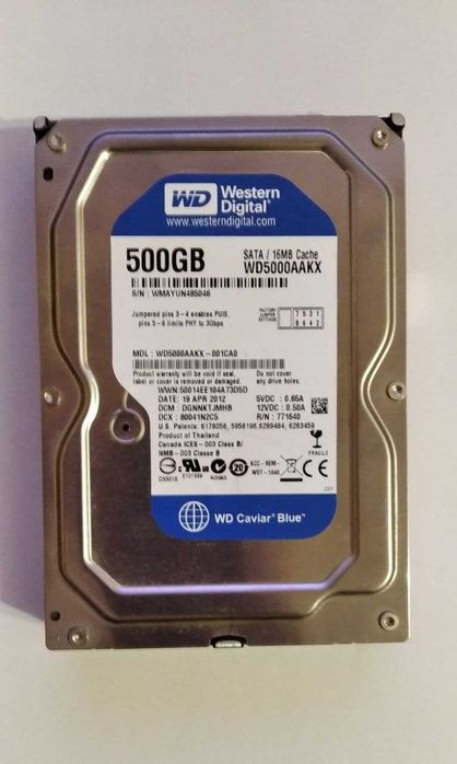 Продам Hdd 500gb