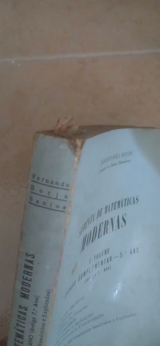 Sebenta de Matemáticas modernas, 1974, Fernando borja Santos