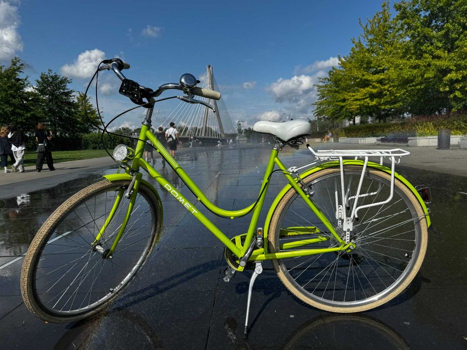 Rower Romet VINTAGE D LIMITED 28" + koszyk, rama 20" L, limonkowy W-WA