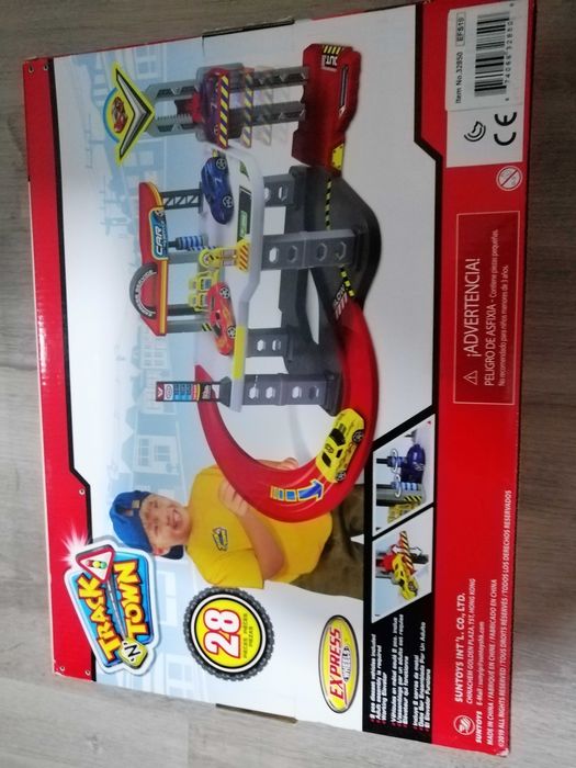 Conjunto de estação serviço carros, + 3 anos