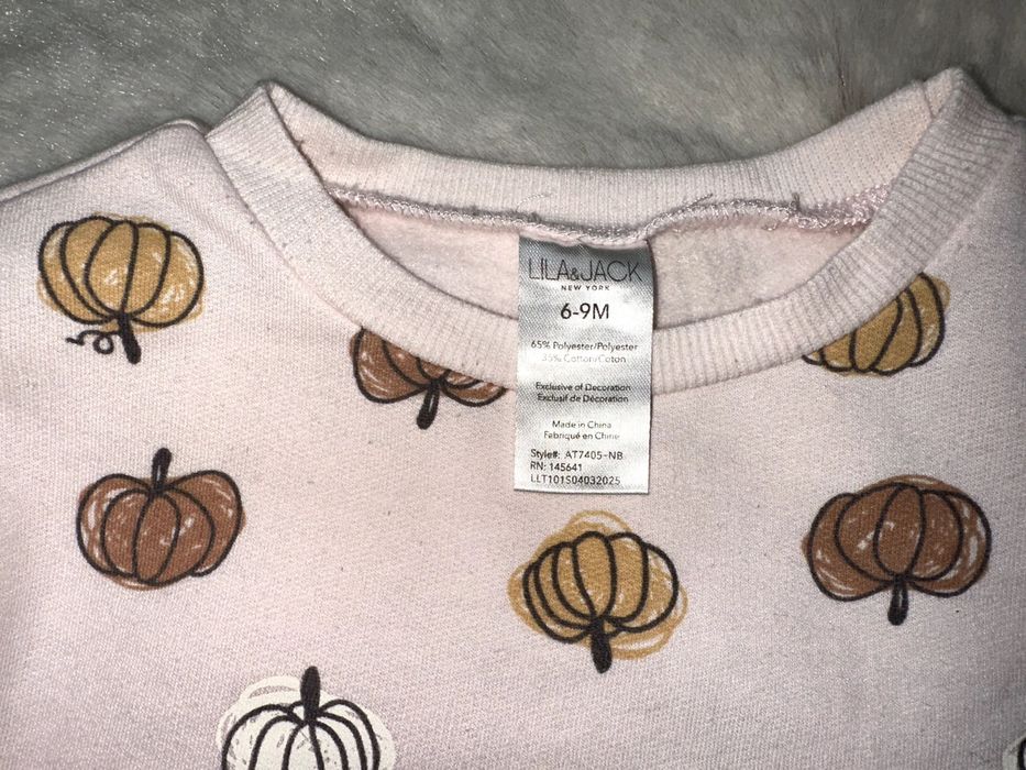 Bluza delikatny róż w dynie 6-9 mięs