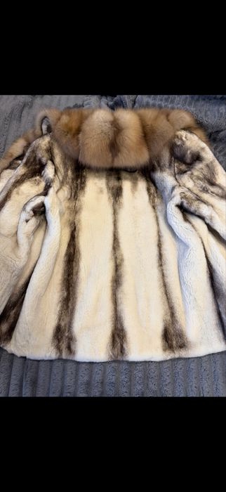 Норкова шуба з соболем