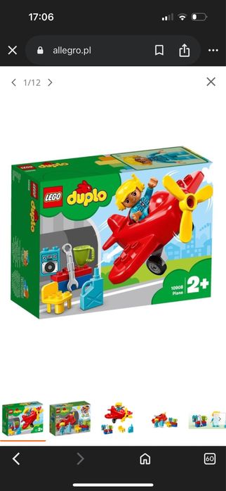 LEGO Duplo 10908 Samolot Warsztat Lotnisko