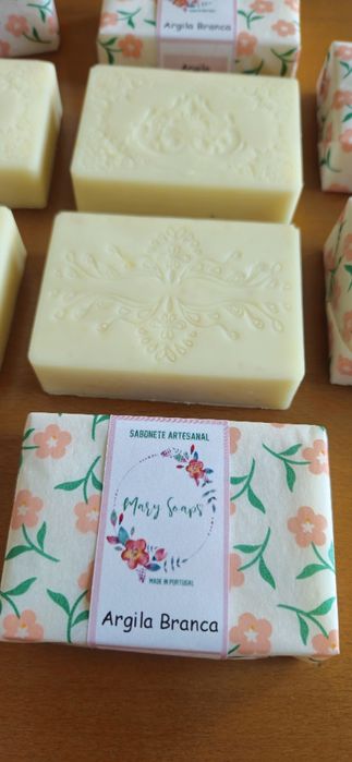 Sabonete Artesanal/Natural de Argila Branca Mary Soaps