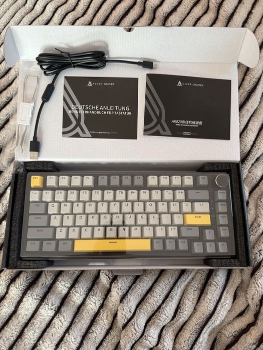 ‼️ОРИГІНАЛ‼️ Ajazz AK 820 USB Black/Yellow