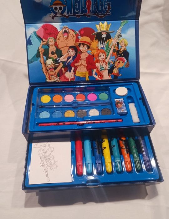 Caixa de Pintura One Piece Oficial - 52 Peças (Novo)