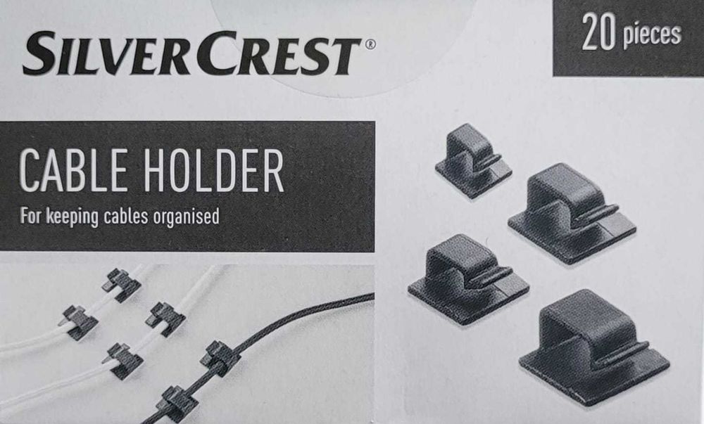 Uchwyty na Kabel – Do Porządkowania Kabli (20 elementów)
