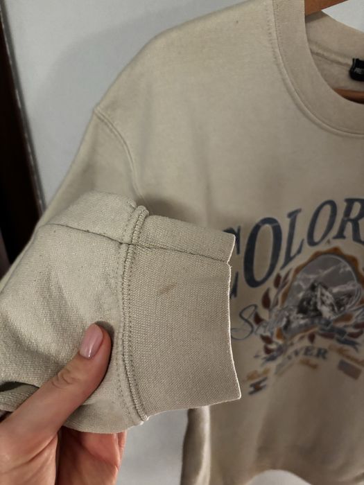 Bluza wzór beżowa rozmiar s