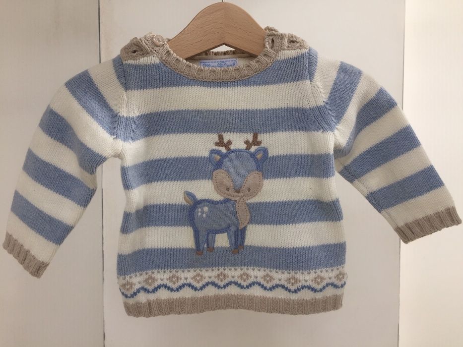 Komplet z długimi spodniami i sweterek, Mayoral roz.65 cm, 2/4miesiące