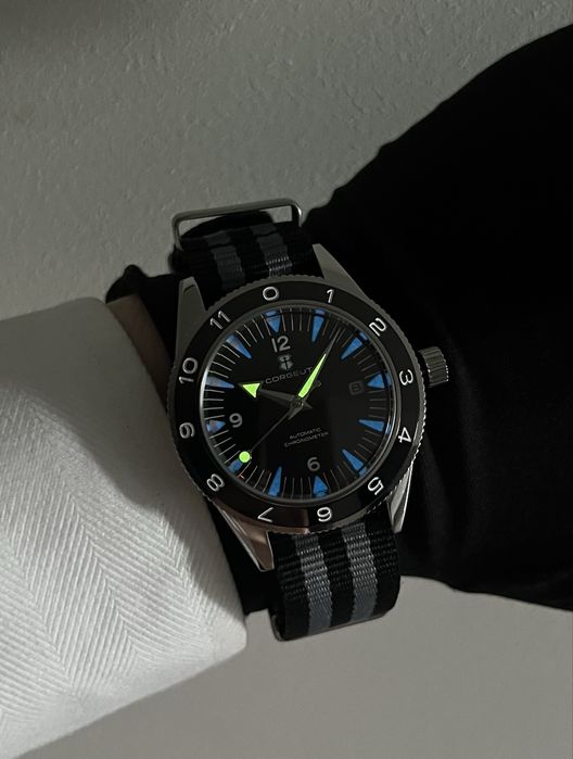 Механічний годинник Corgeut Automatic | Miyota 8215 | Сапфірове скло | 100 м Часы мужские механические