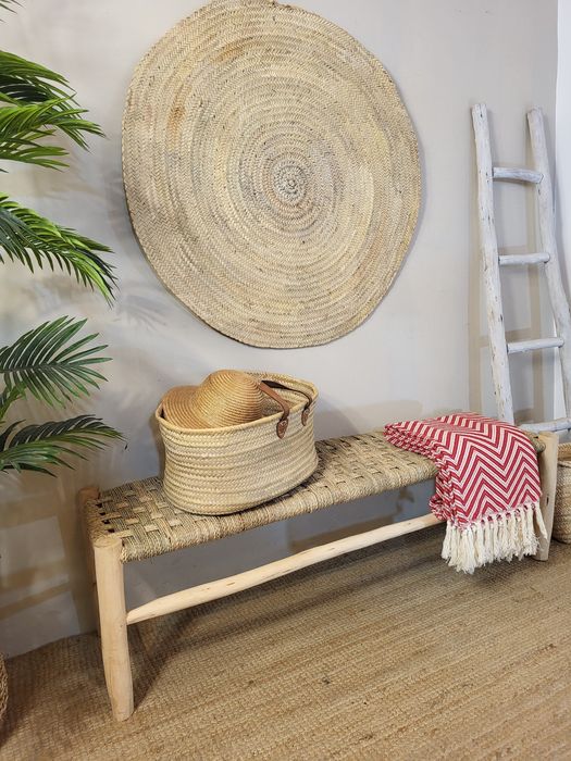 banco, banqueta, canape,  palhinha, rattan,  rustico