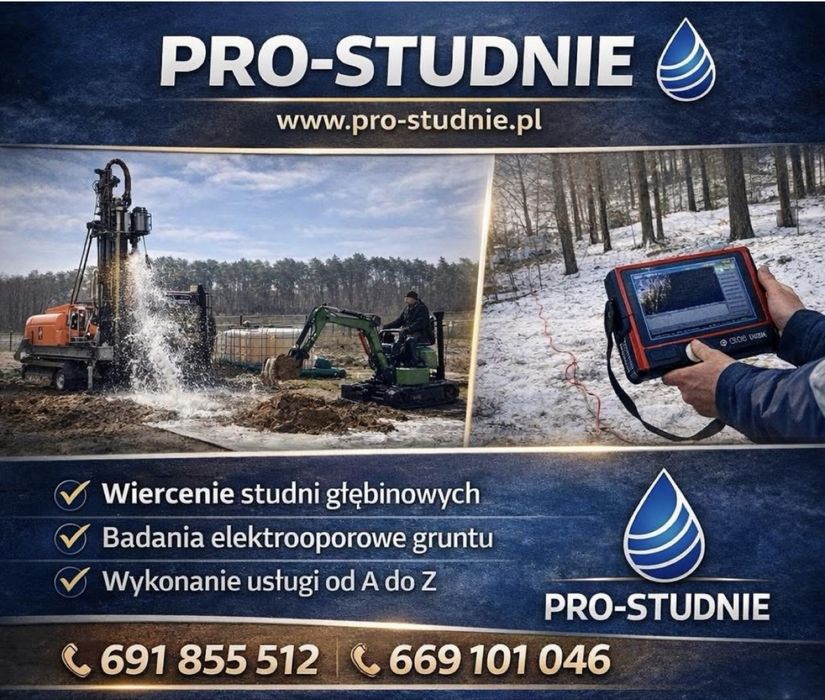 Wiercenie Studni Głębinowych - Studnie Głębinowe - Pro-studnie.pl