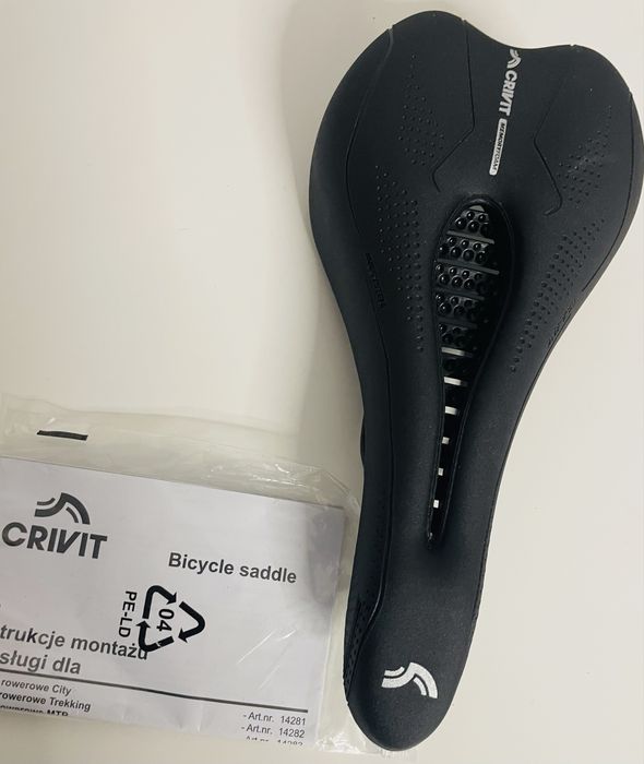 CRIVIT Siodełko rowerowe z pianką memory MTB 27 x 14 x 7 cm dziec