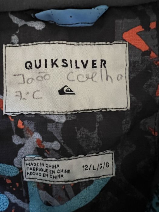 Casaco de ski/ inverno Quicksilver tamanho 12 anos (criança)