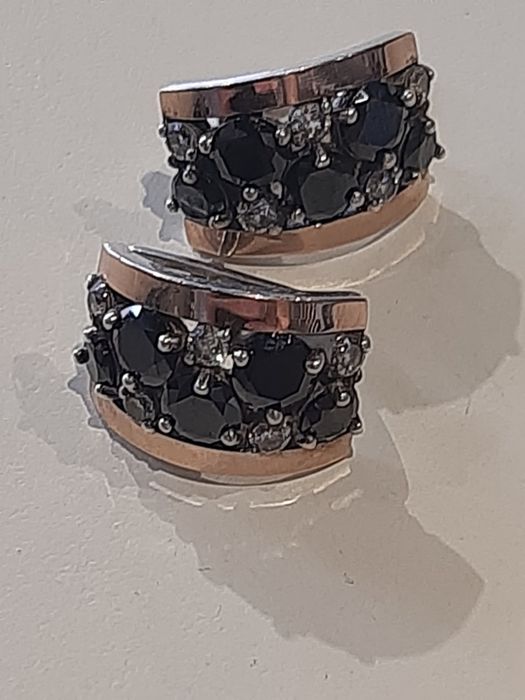 Сережки срібло з позолотою