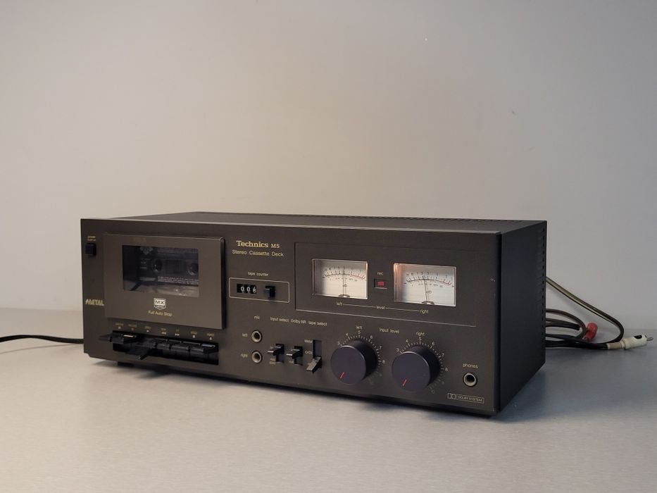 Magnetofon Technics RS‑M5 brązowy – dwugłowicowy deck , Super stan