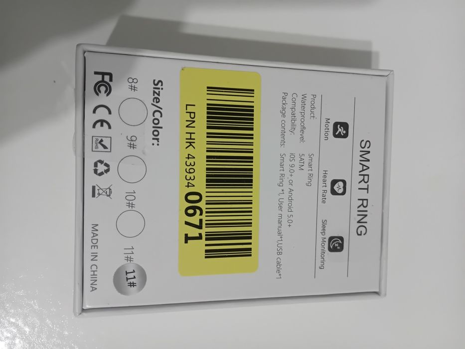 Smart Ring 3C-Ring-S1-11 rozmiar 11