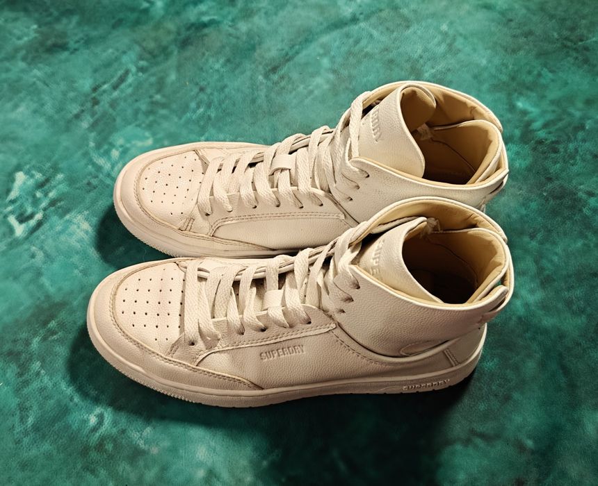 Superdry 38 - High Top Cream – minimalistyczne sneakersy premium - Idealne