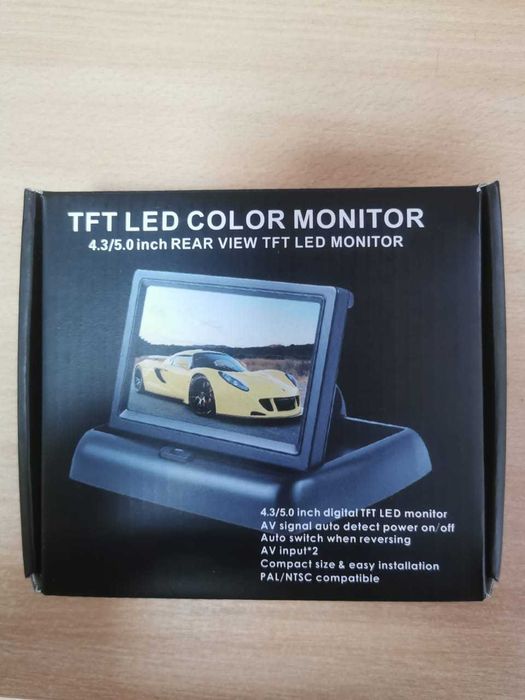 ЖК-монитор для камеры заднего вида 4.3 дюйма цветной JL403ST Black