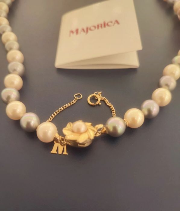 Colar de pérolas Majorica, NOVO