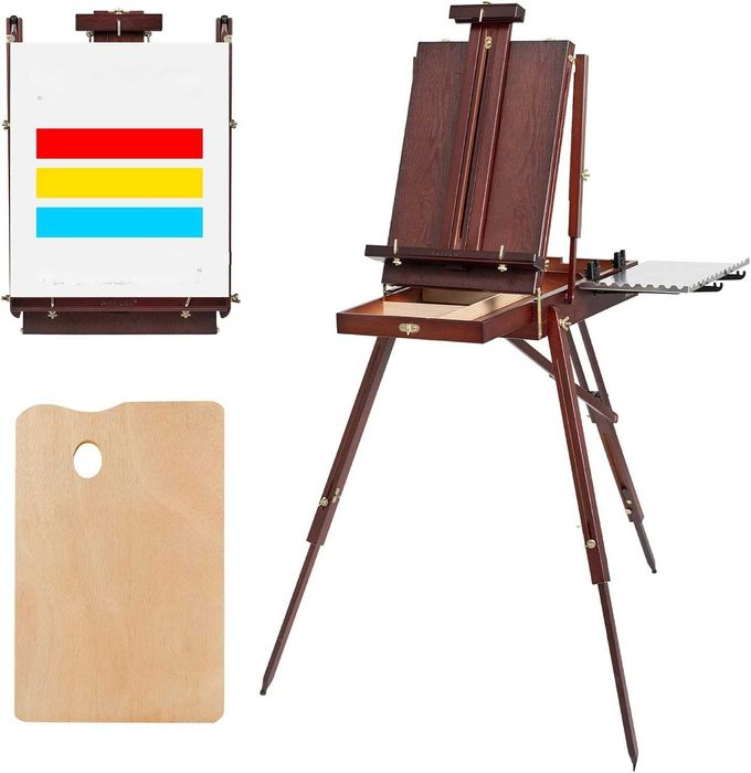 MEEDEN sztaluga francuska plenerowa drewniana bukowa