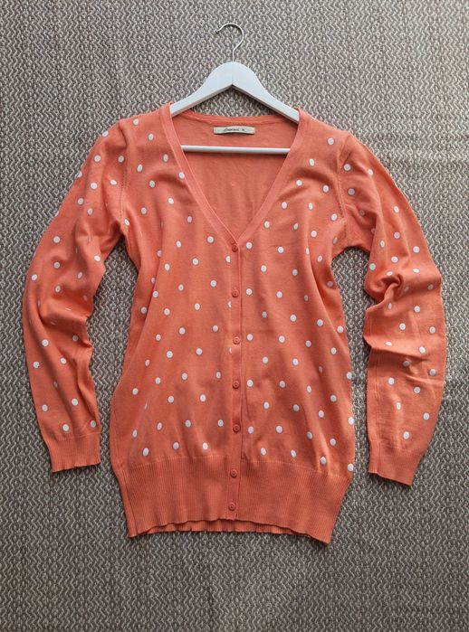 Rozpinany sweterek damski w kropki House Nowy M/38