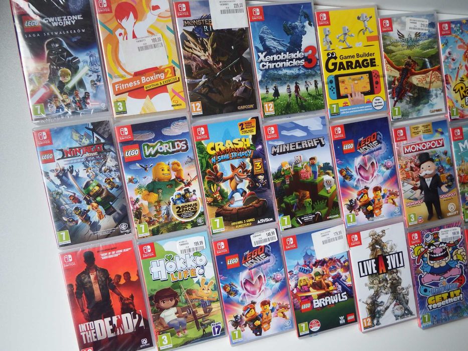SWITCH ! ZELDA Pokemon Monopoly Minecraft LEGO Live A Live gry