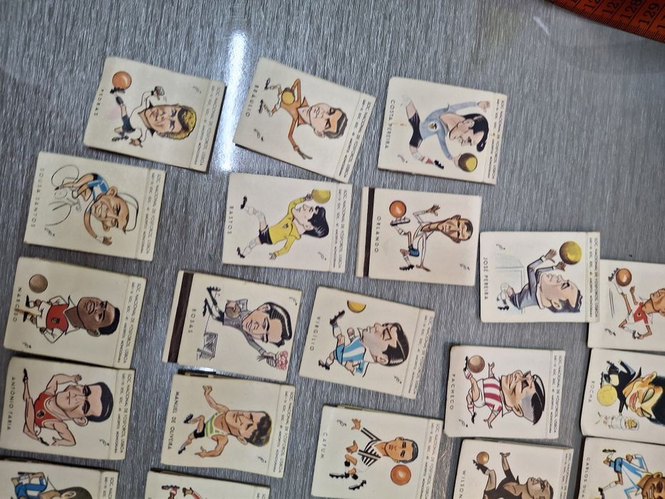 Carteiras fosforos futebol anos  60 tipo cromos