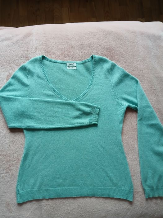 Джемпер кашеміровий бірюзовий.