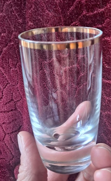 Duże kieliszki do wódki 6 szt z czasów PRL