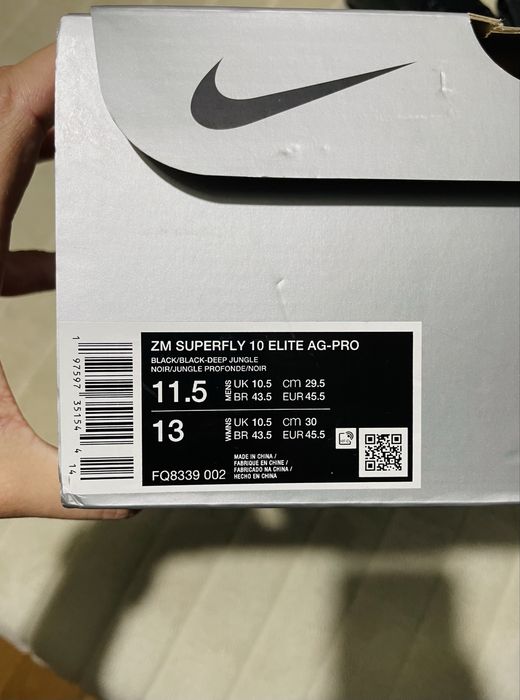 Chuteiras NIKE ZM Superfly 10 Elite AG-PRO / 45.5