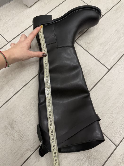 Високі сапоги труби натуральна шкіра 39-25,5см