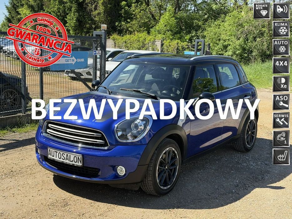 MINI Countryman LIFT*XENON*Alu*17*Grzana*Szyba*Fotele*Piękny*Niemcy*1Wł*Bez*Wkładu*TOP