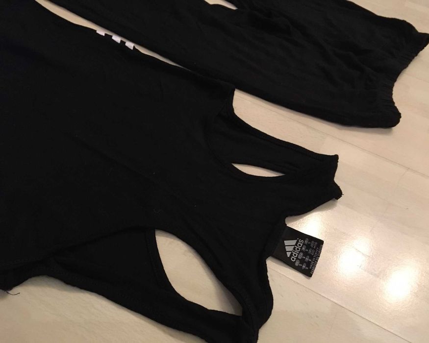 Dres Damski Adidas Sport Komplet Spodenki Koszulka Rozmiar S