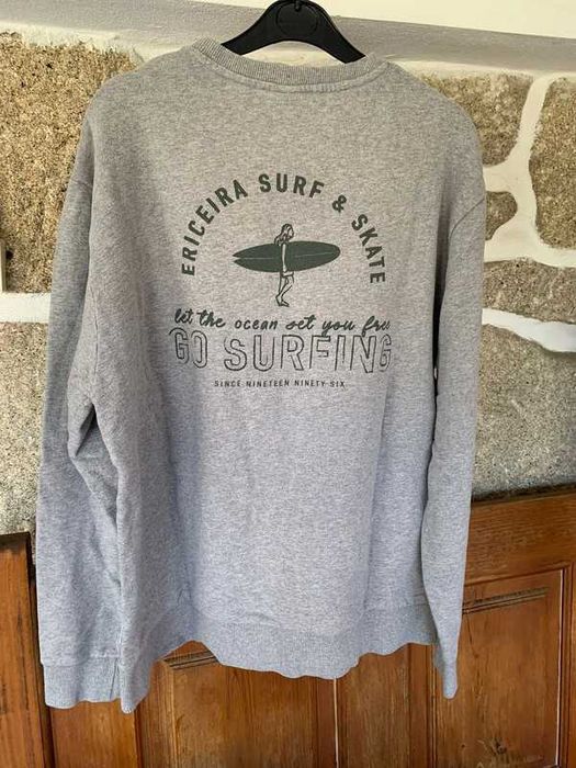 Camisola de manga comprida cinzenta Sweatshirt Ericeira Surf & Skate