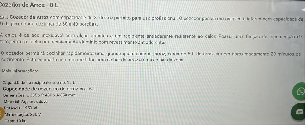 Cozedor de arroz