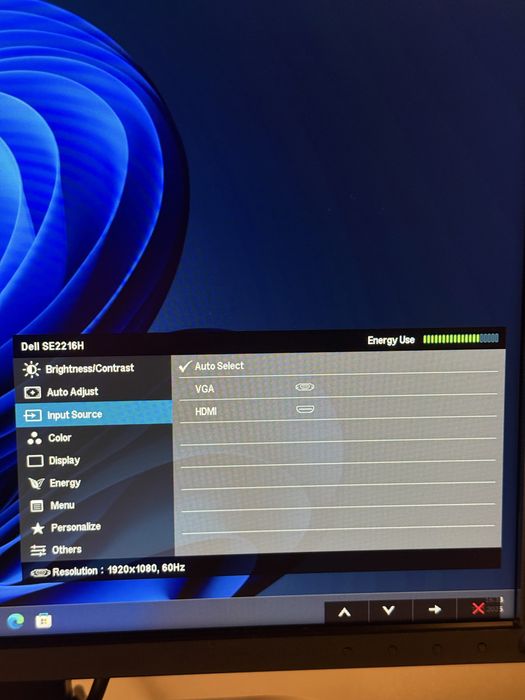 Monitor Dell SE2216H, 21,5”, FULL HD 1920x1080, 60Hz
